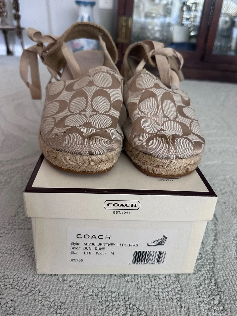 Vintage coach wedges